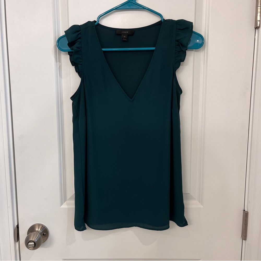 NWOT J. Crew Emerald Tank
